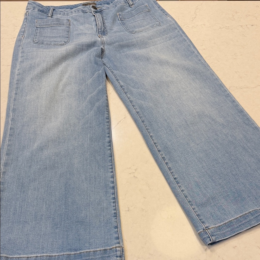 Kut from the Kloth Meg Wide Leg High‎ Rise Jeans Size 14 - Picture 11 of 11